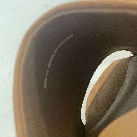 Anthropologie Dolce Vita Dorado Mule Brown Suede Wooden Clog Sandals Size 7.5 - Picture 6 of 7